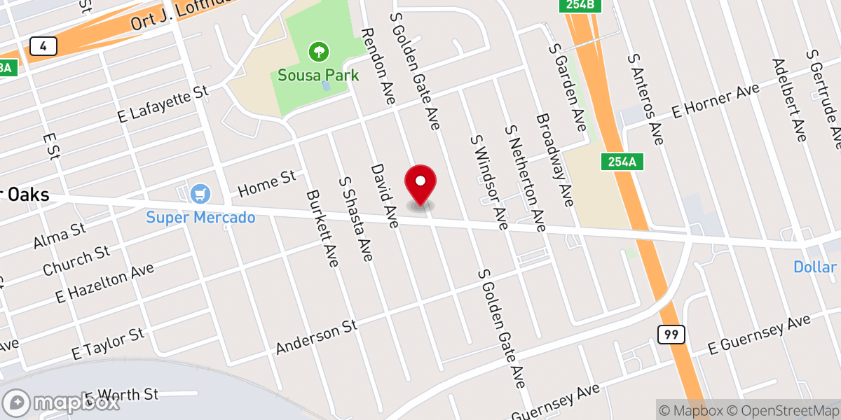 Map showing location of Harvest Church Ministries