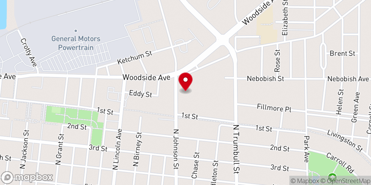 Map showing location of St Joseph's Village Hall
