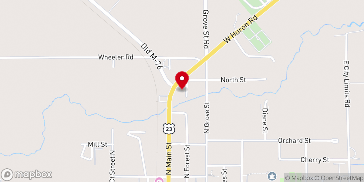Map showing location of Free Methodist Church
