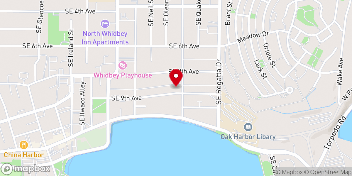 Map showing location of Calvary Chapel Oak Harbor
