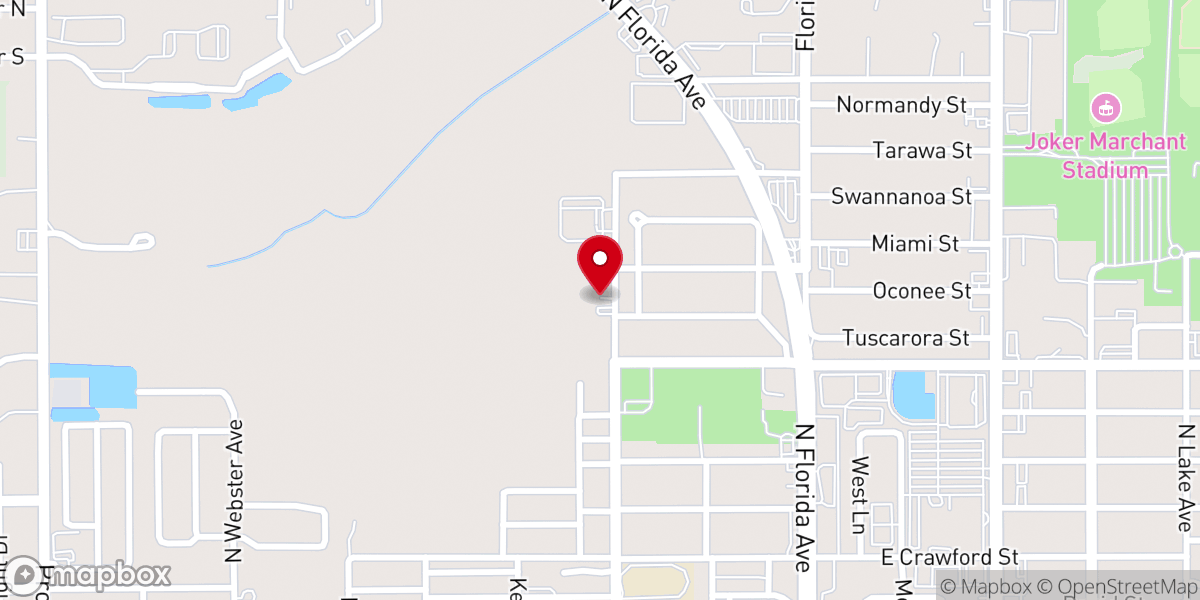 Map showing location of Church of God By Faith