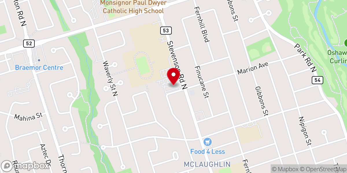 Map showing location of St. Mary of the People Catholic Church