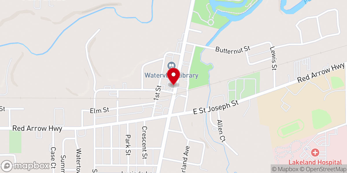 Map showing location of Sidetrack Cafe II