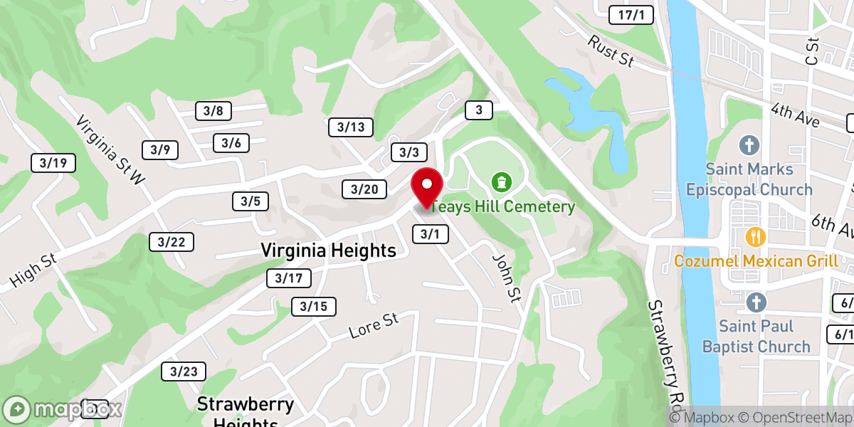 Map showing location of Foundations Church of God