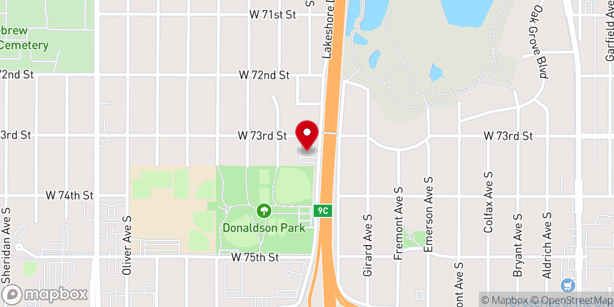 Map showing location of Richfield Church of Christ
