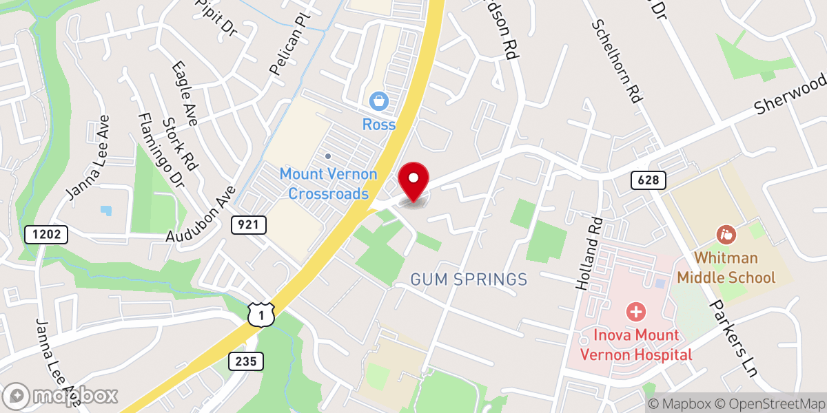 Map showing location of Prime Thrift Virginia