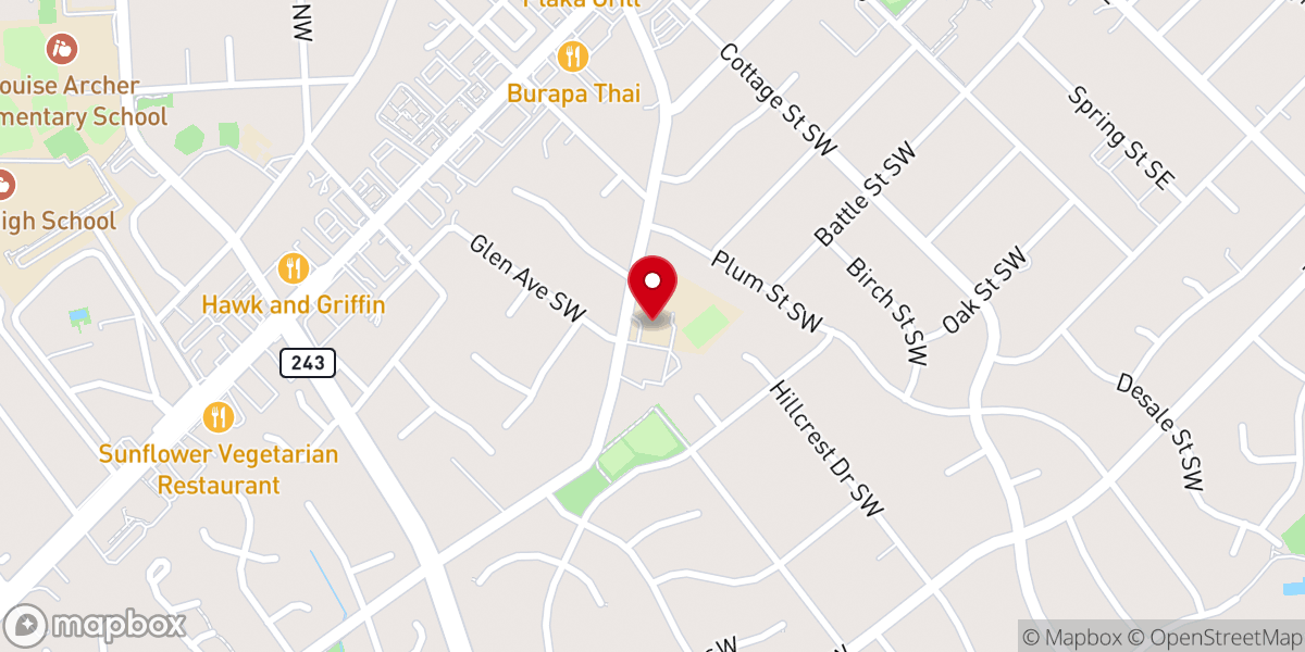 Map showing location of Vienna Seventh-day Adventist Church