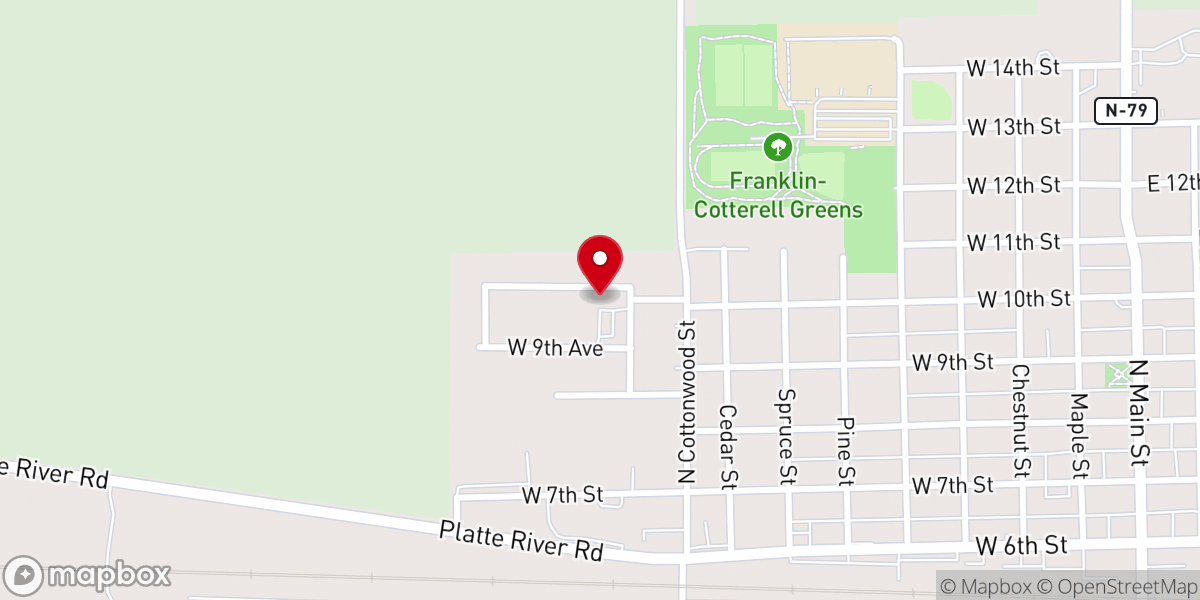 Map showing location of St Peter Lutheran Church