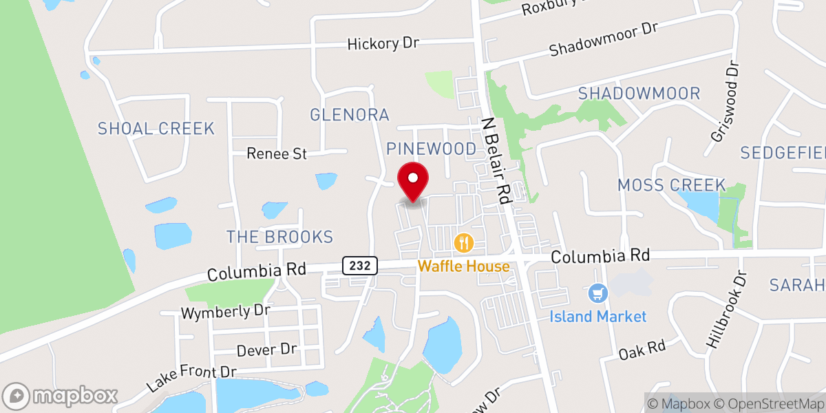Map showing location of Answers Community Church