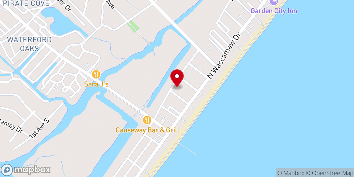 Map showing location of Garden City Chapel & Retreat
