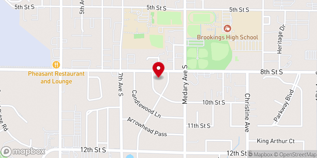 Map showing location of United Church of Christ