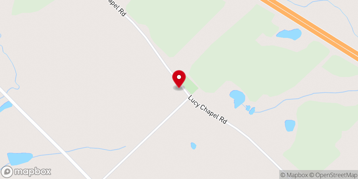 Map showing location of Lucy Chapel