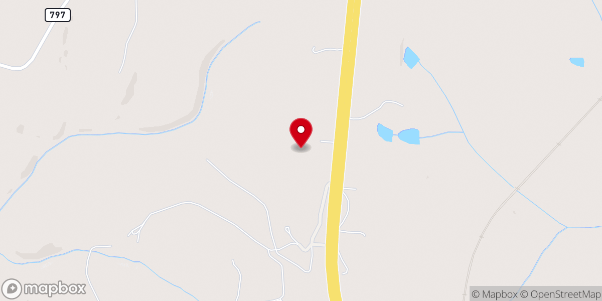 Map showing location of Open Bible Baptist Church