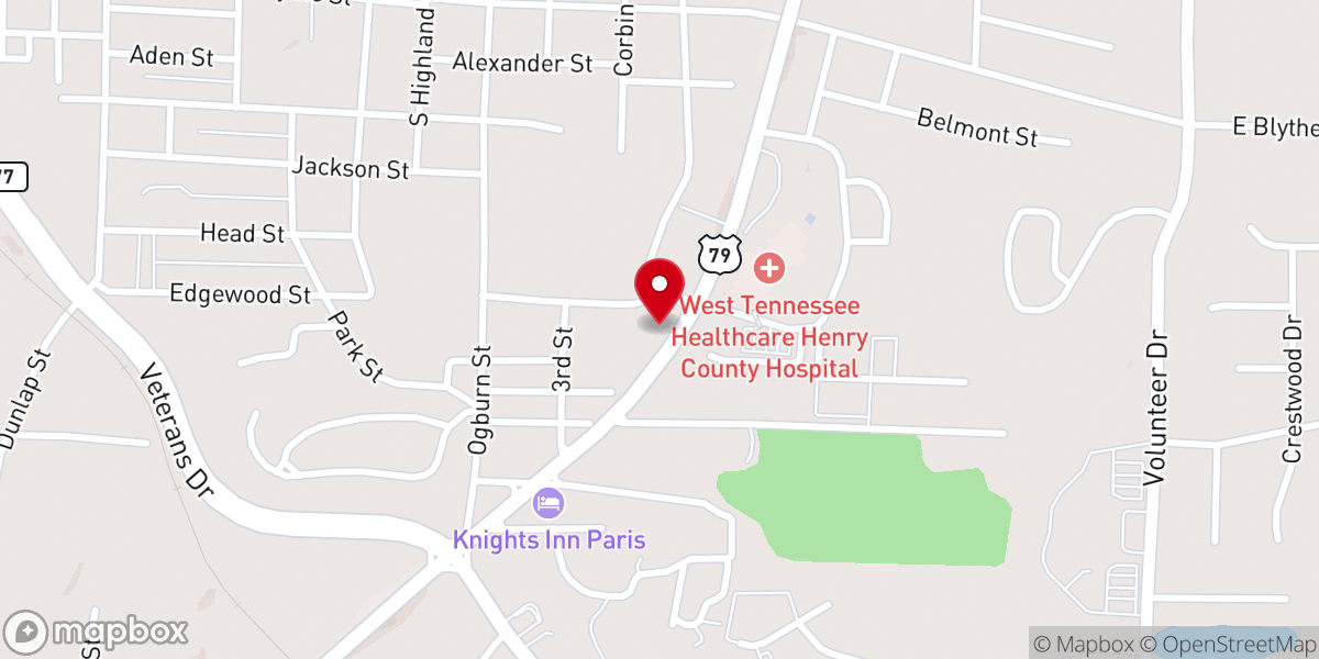Map showing location of Pilgrim Church