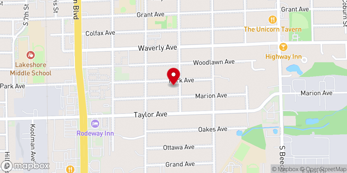 Map showing location of Grand Haven Baptist