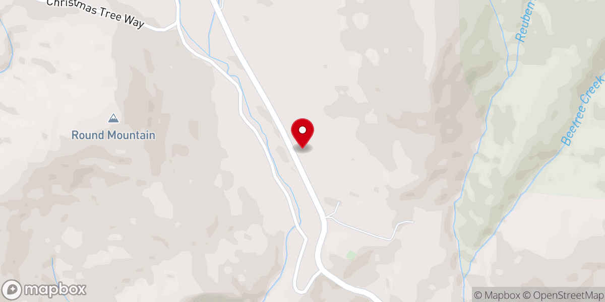 Map showing location of Roan Valley Baptist Church