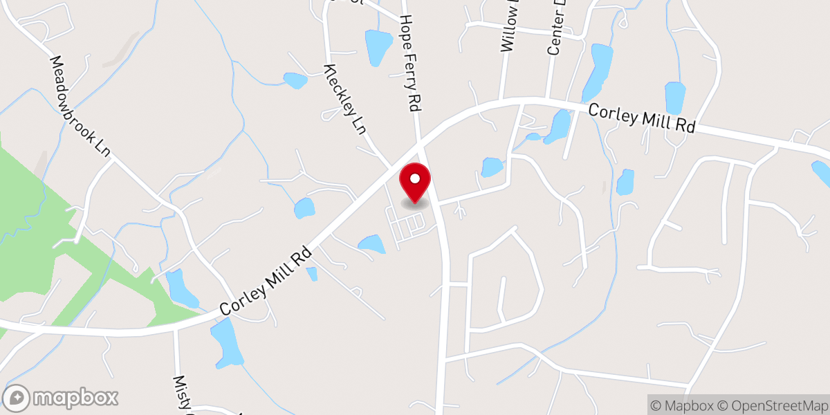 Map showing location of Riverbend Community Church