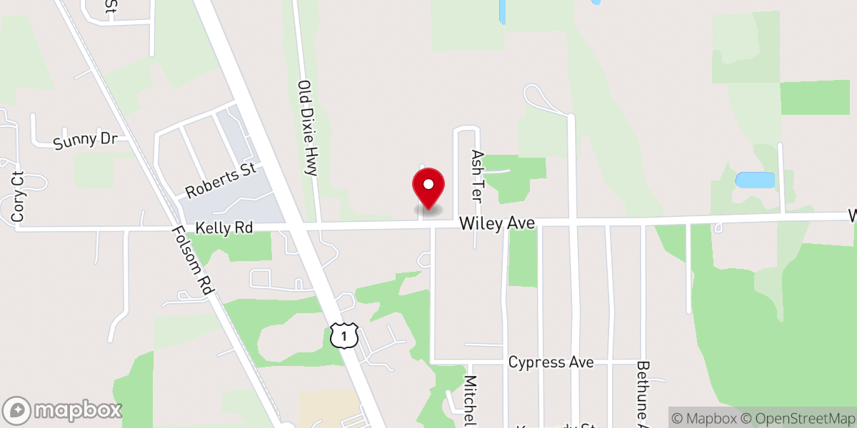 Map showing location of St Mary Missionary Baptist Church