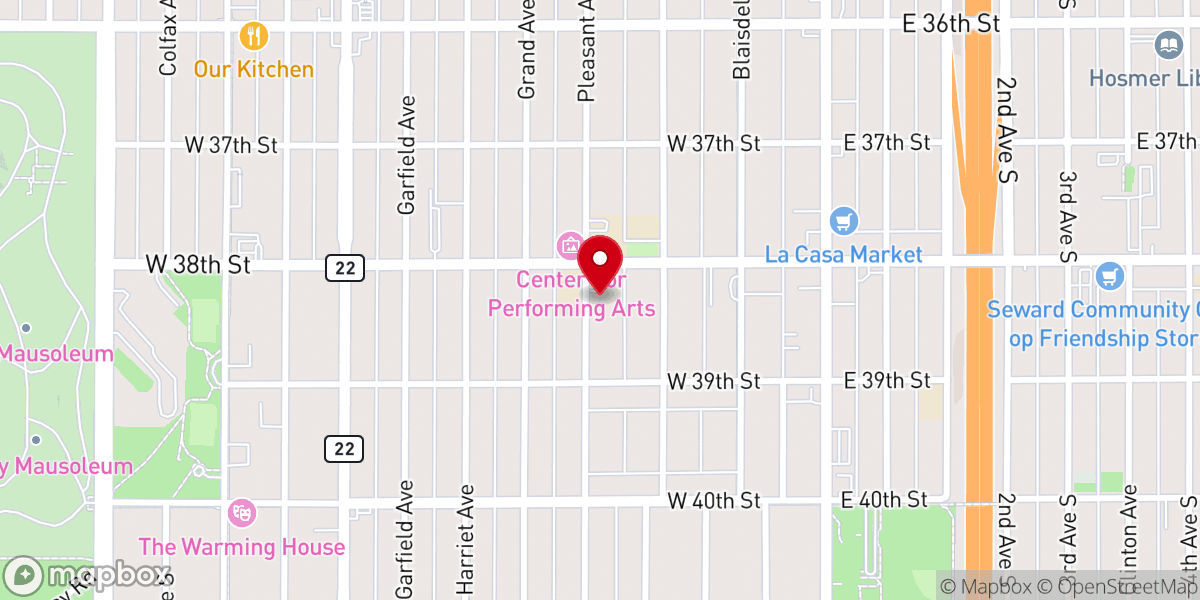 Map showing location of Harvest Workers Foundation