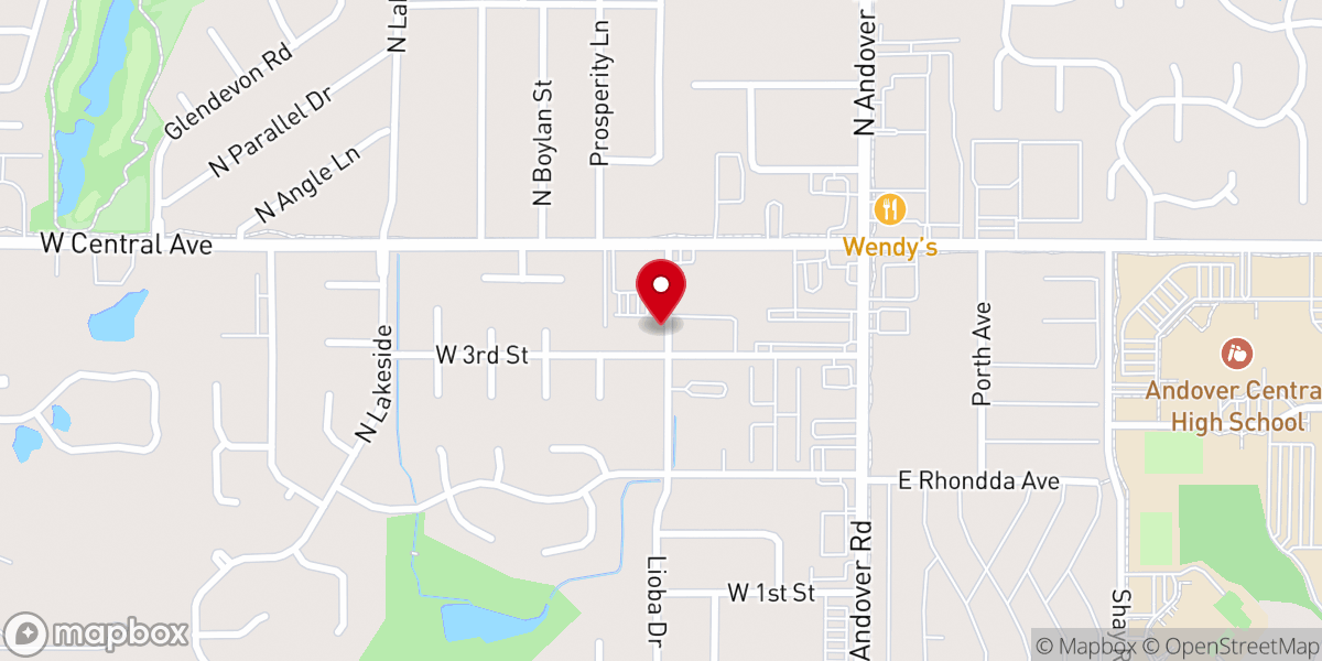Map showing location of CenterPoint Church