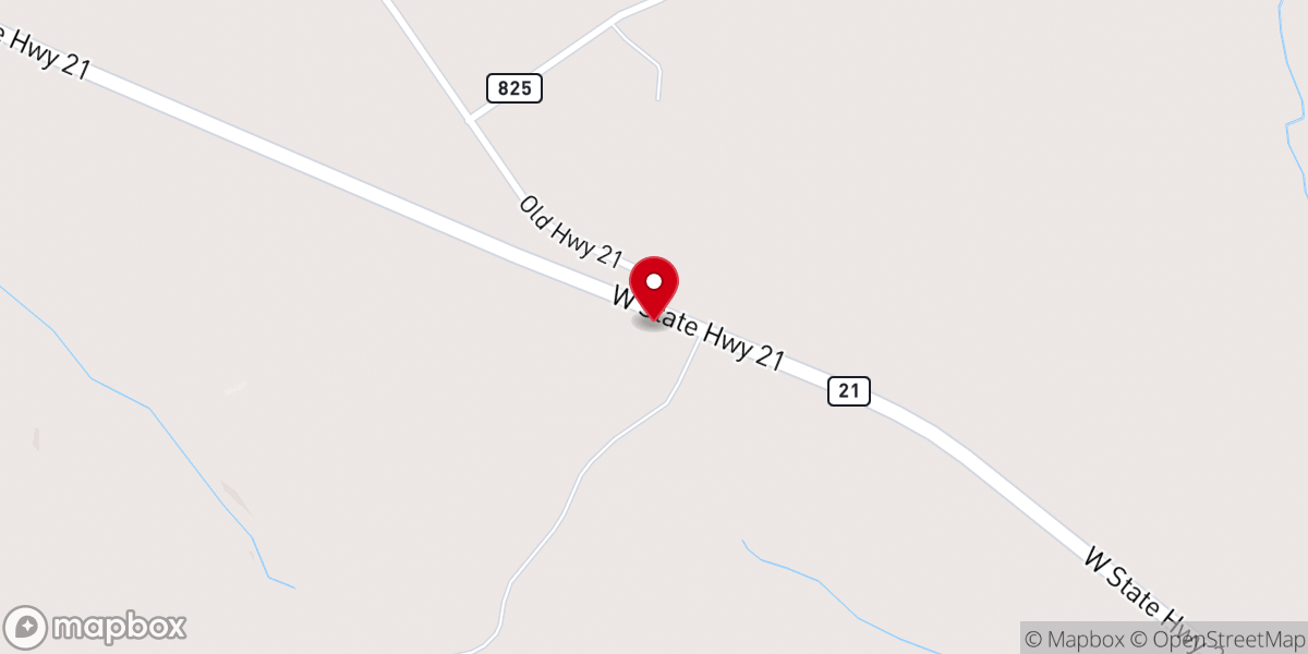 Map showing location of Grayland Church Number 1