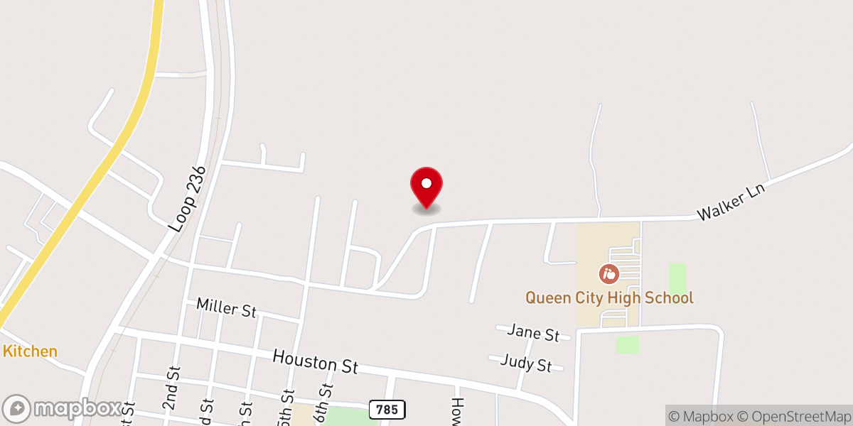 Map showing location of Queen City Church of God In Christ