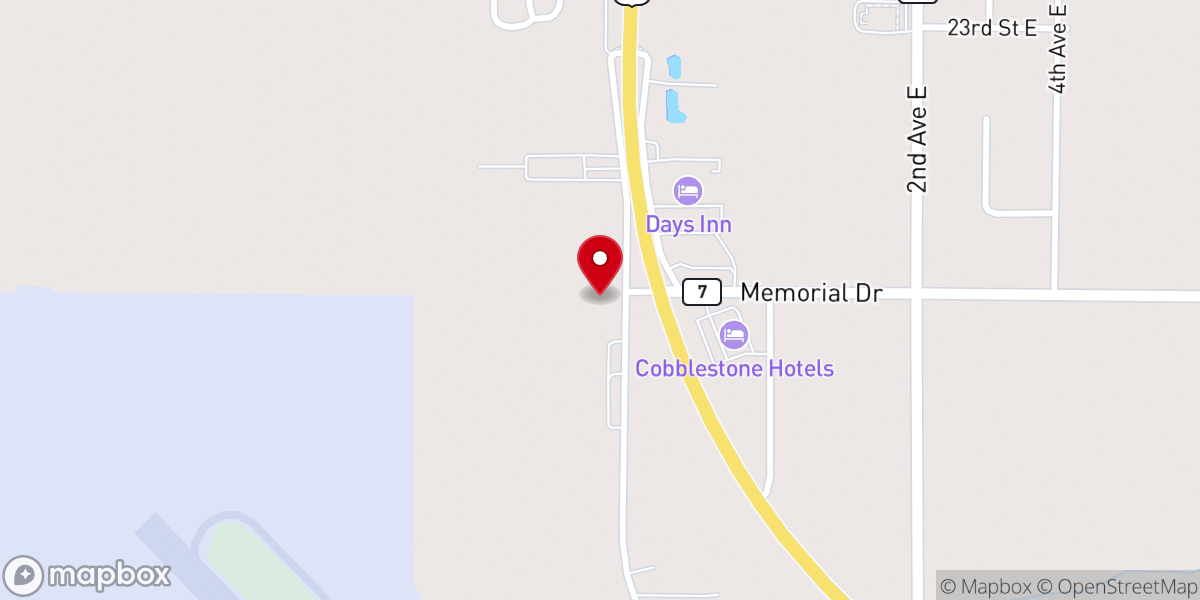 Map showing location of Berean Baptist Church