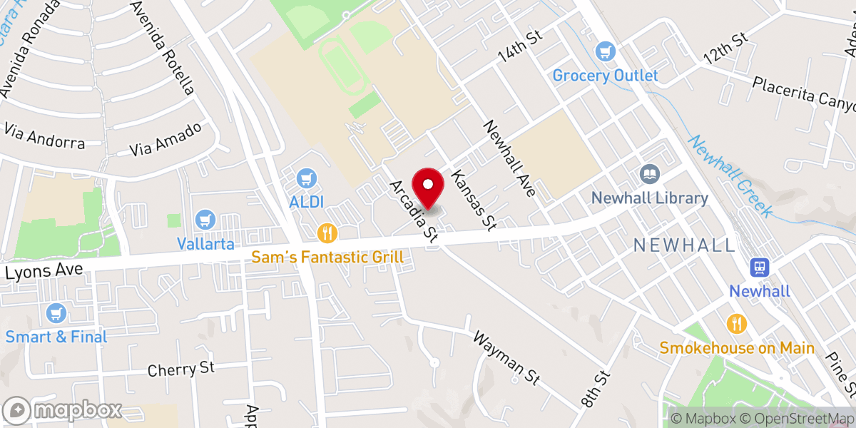 Map showing location of Calvary Chapel