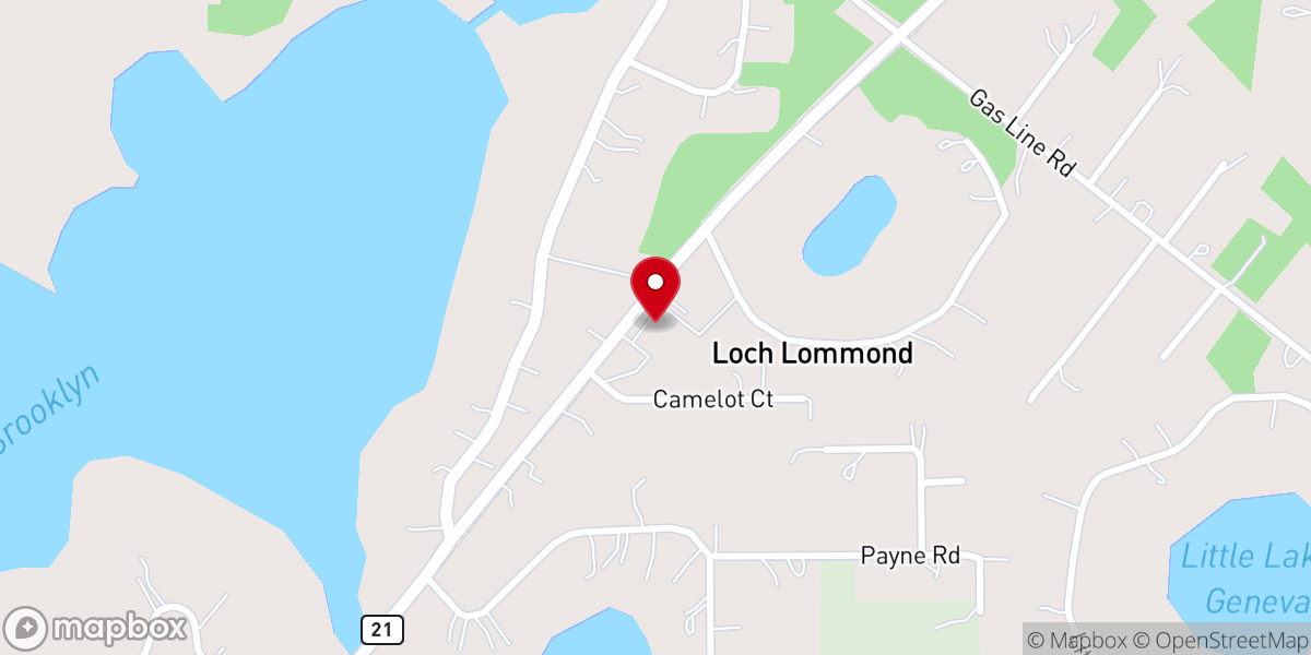 Map showing location of Freedom Baptist Church