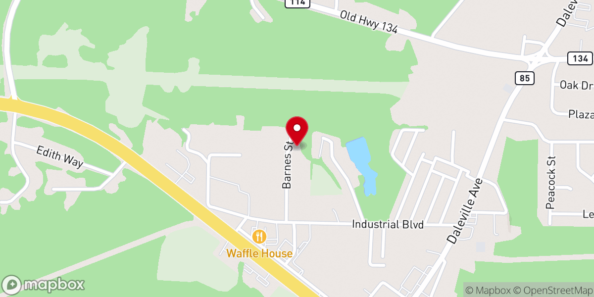 Map showing location of Iglesia Rosa de Saron Int.