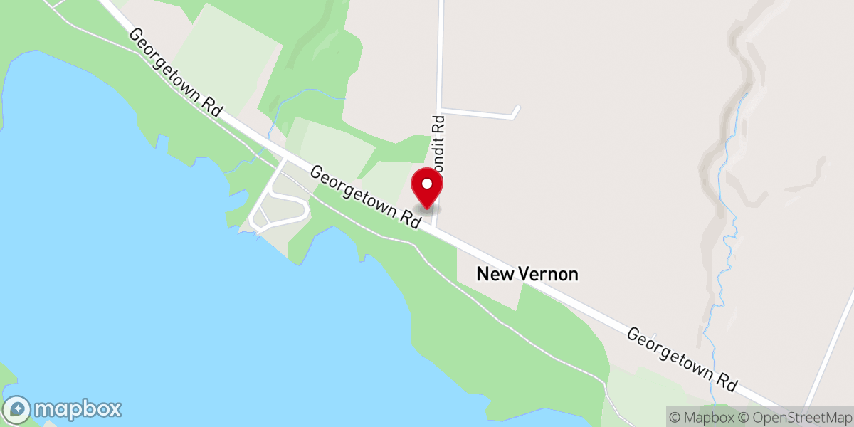 Map showing location of Mount Hope Church