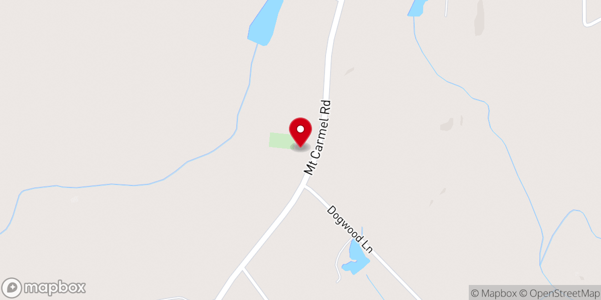Map showing location of Lebanon Presbyterian Church