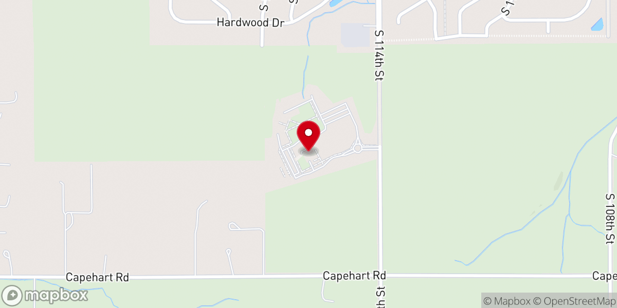 Map showing location of Meadows Church