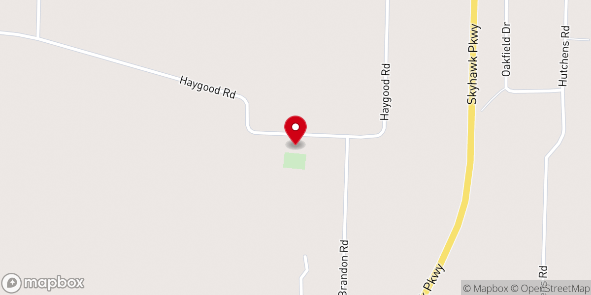 Map showing location of Beulah Land Cowboy Church