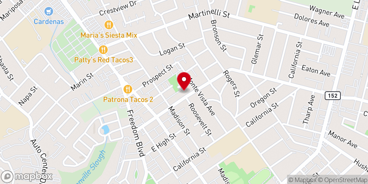 Map showing location of First United Methodist Church