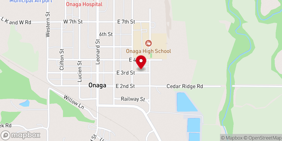 Map showing location of St Vincent De Paul Catholic Church