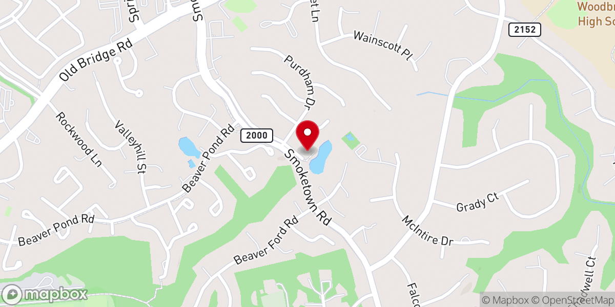 Map showing location of Abundant Life Church of Northern Virginia
