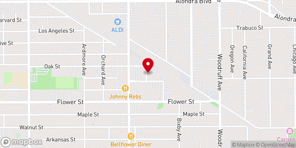Map showing location of Open Door Worship Center