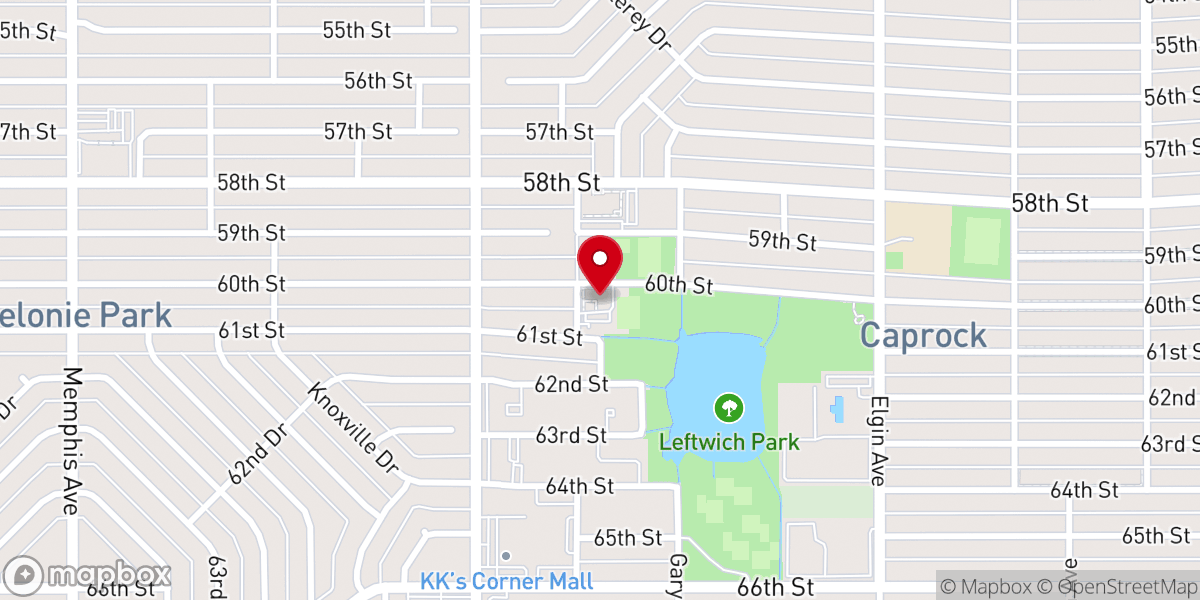 Map showing location of Lubbock Baptist Temple