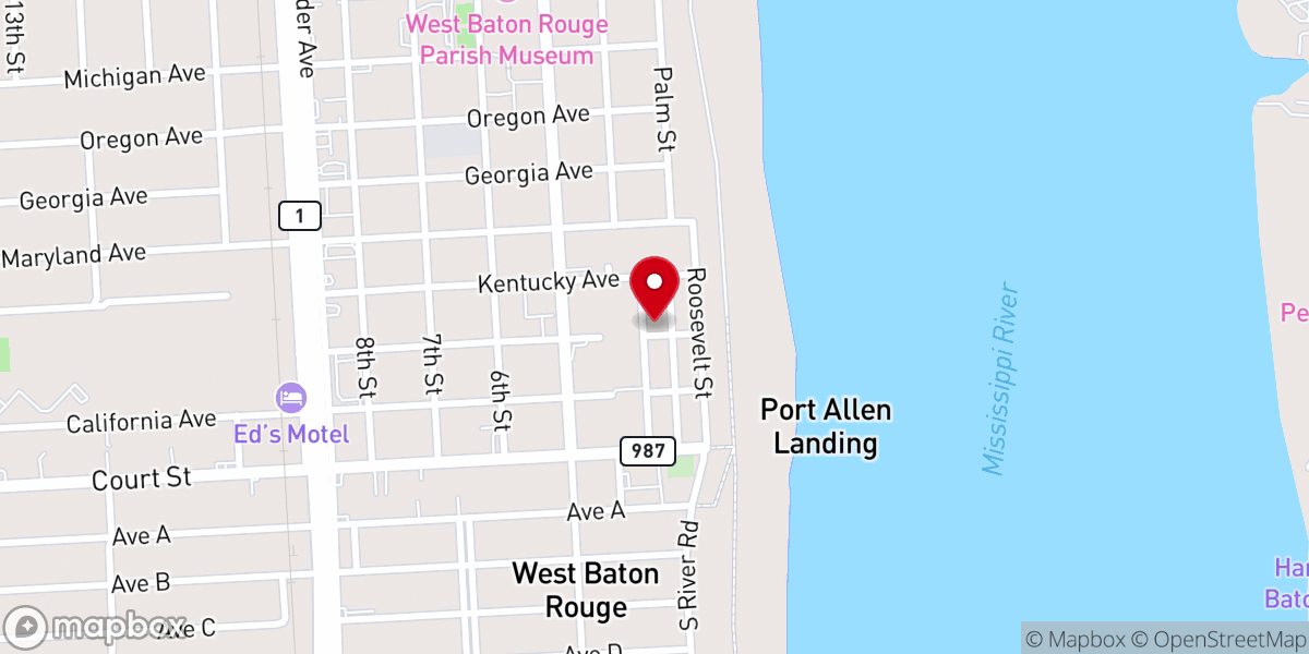 Map showing location of Scott United Methodist Church