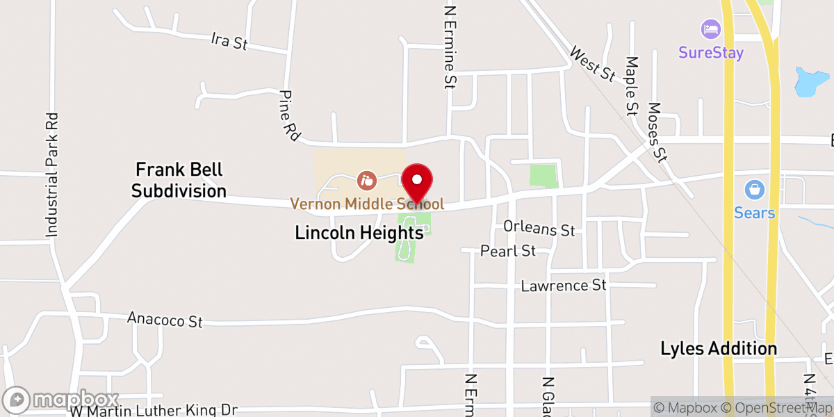 Map showing location of Church of Jesus Christ House
