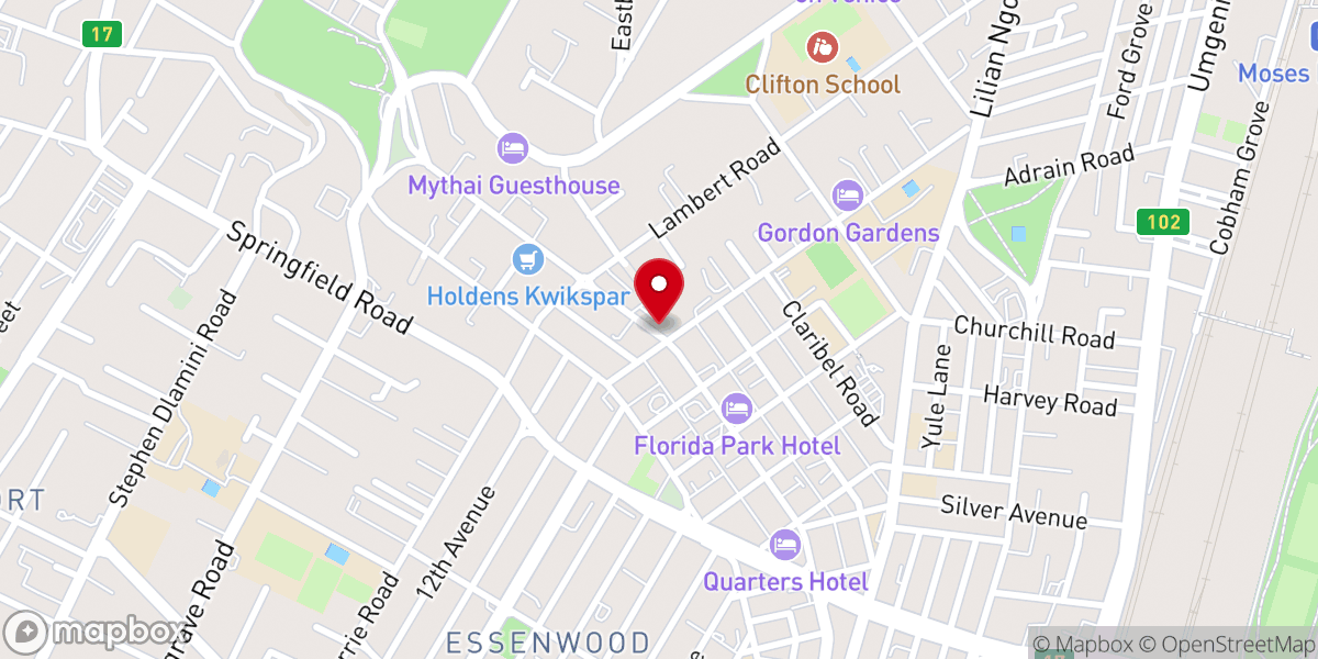 Map showing location of St. Joseph's Parish