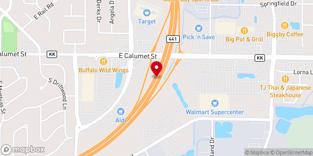 Map showing location of Lakewoods Christian Center