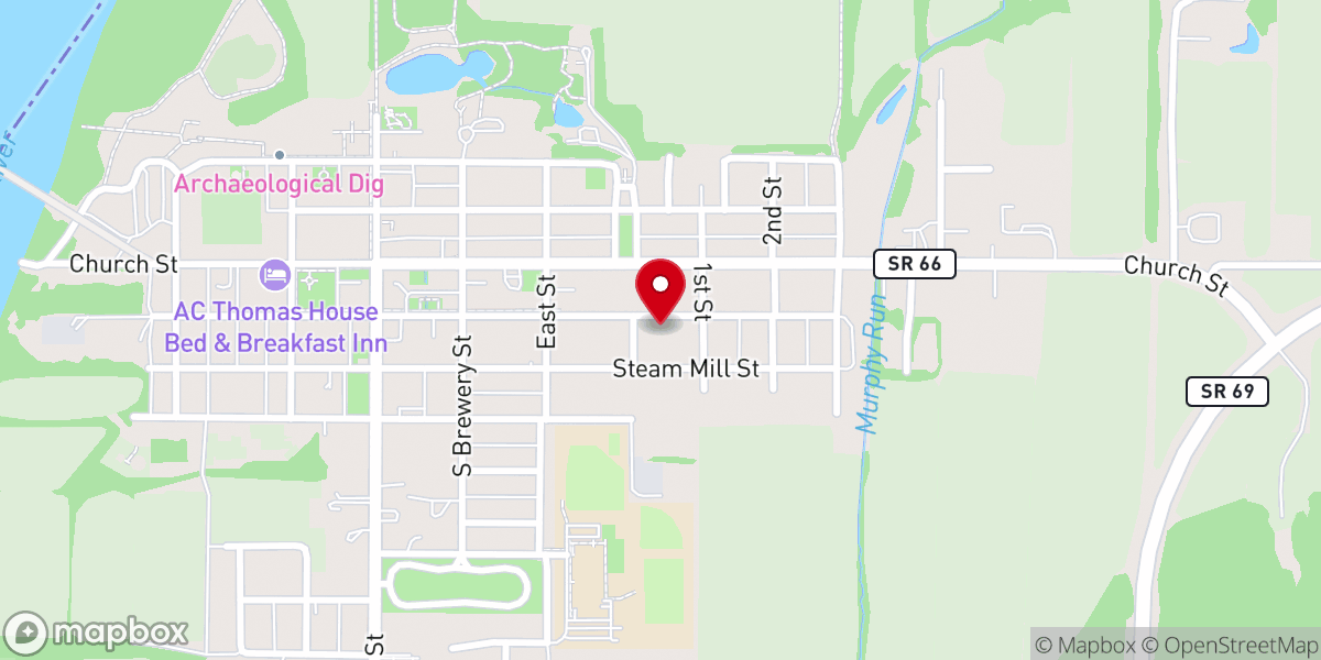 Map showing location of First Baptist Church, The E4 Church