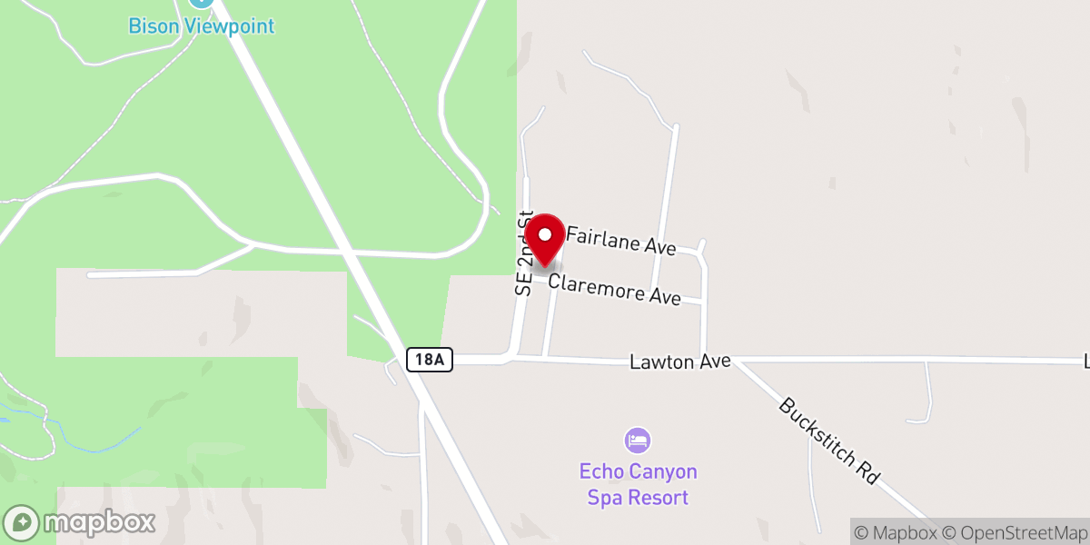 Map showing location of Hope Lutheran Church