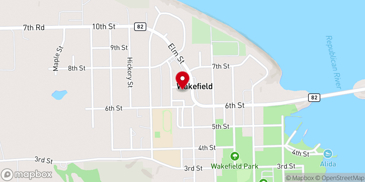 Map showing location of Uniondale Church