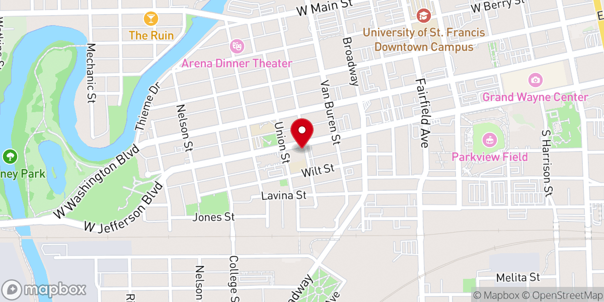 Map showing location of Emmanuel Lutheran Church