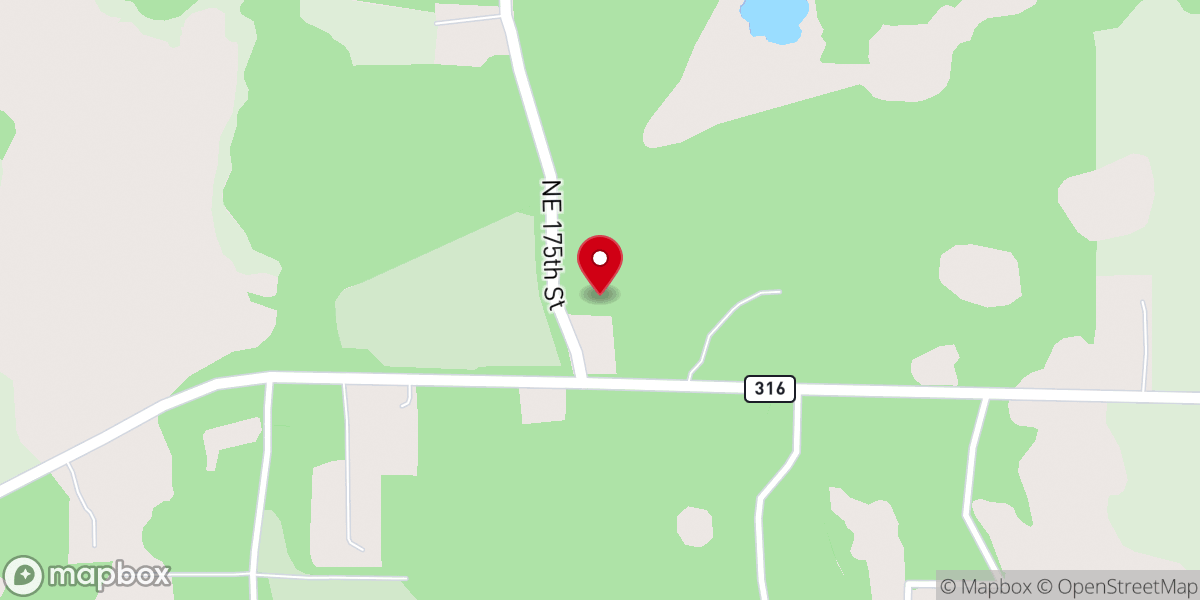Map showing location of Pine United Methodist Church