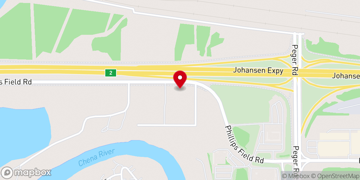Map showing location of Northstar Baptist Church