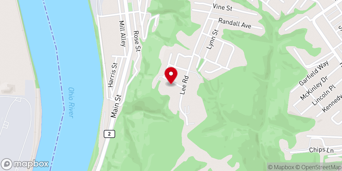 Map showing location of Saint Francis Centre